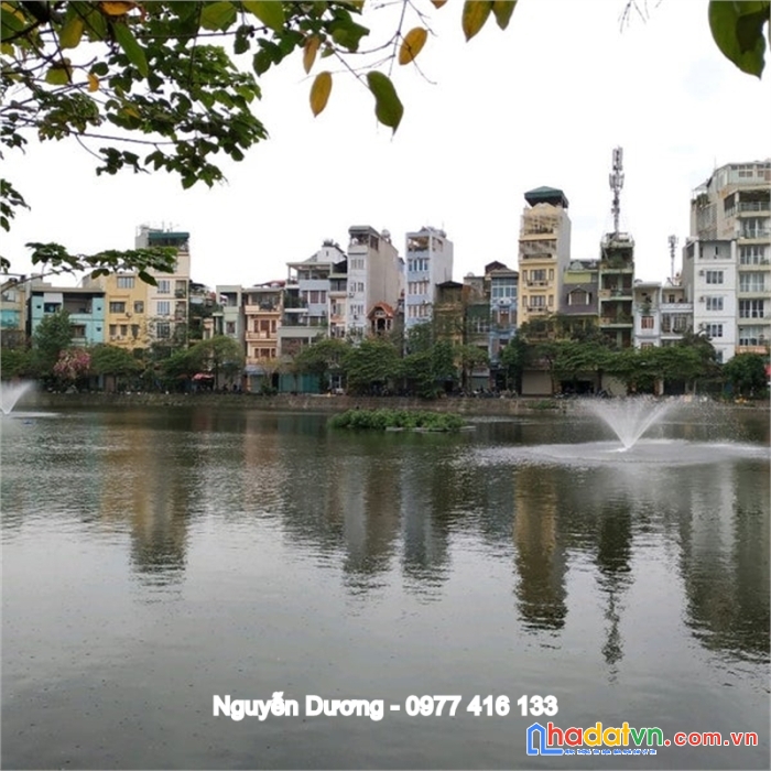 Siêu đẹp mặt hồ văn chương, đống đa, 68m2, mt:8m, view hồ, kinh doanh đẳng cấp. giá 16 tỷ