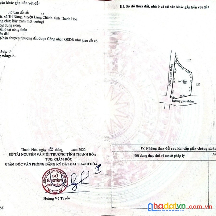 Bán đất full thổ cư khu du lịch sinh thái thác ma hao tại huyện lang chánh, thanh hóa