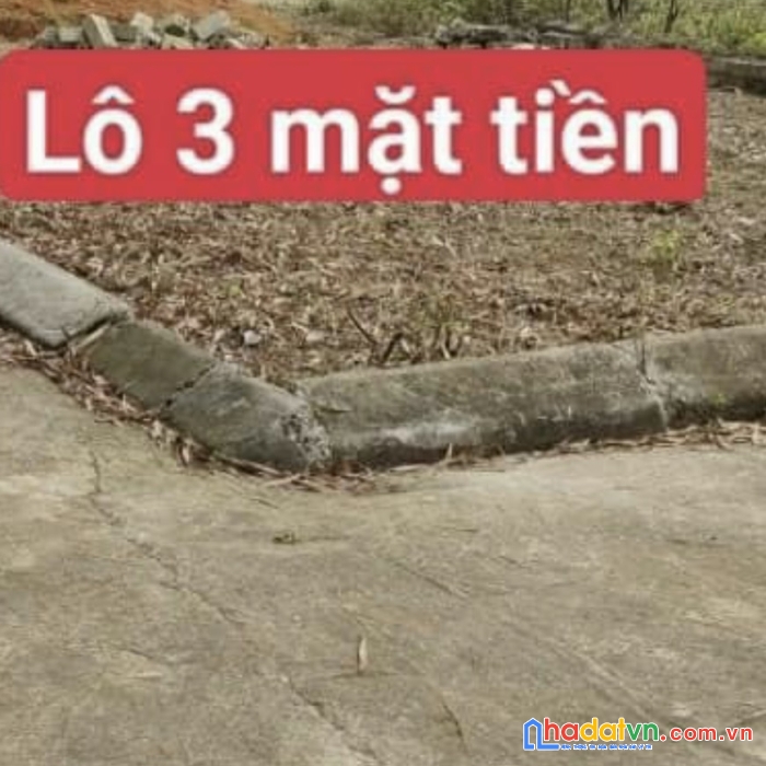 Chủ ngộp cần bán gấp 130m2 đất lô góc 3 mặt tiền gần khu công nghệ cao đại học quốc gia xã bình yên