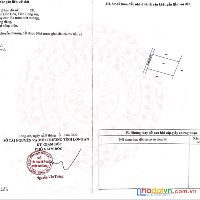 Chính chủ cần bán đất thổ cư tại long an