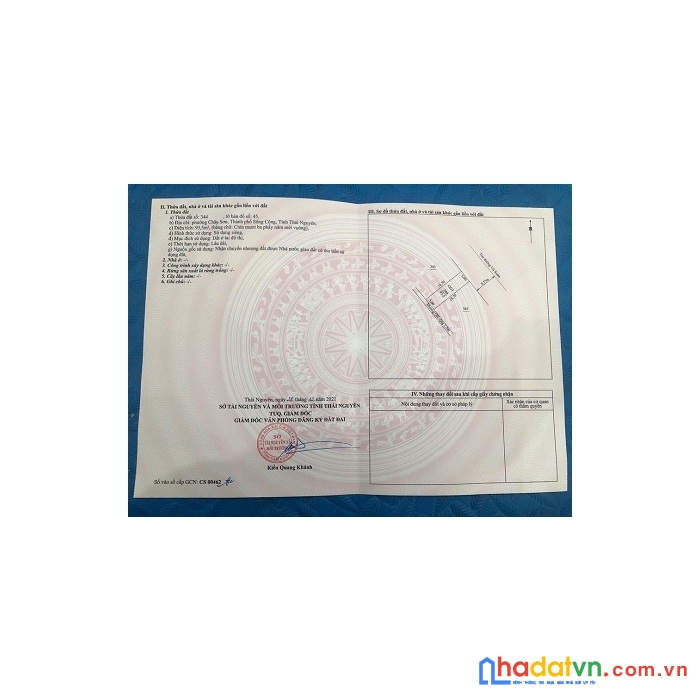 Chính chủ cần thanh khoản lô số 05 sông công, thái nguyên