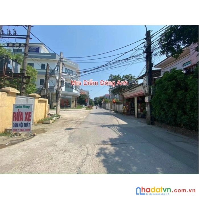 Nhỉnh 4 tỷ, bán đất trục chính kinh doanh sát khu đấu giá thôn đông, việt hùng, đông