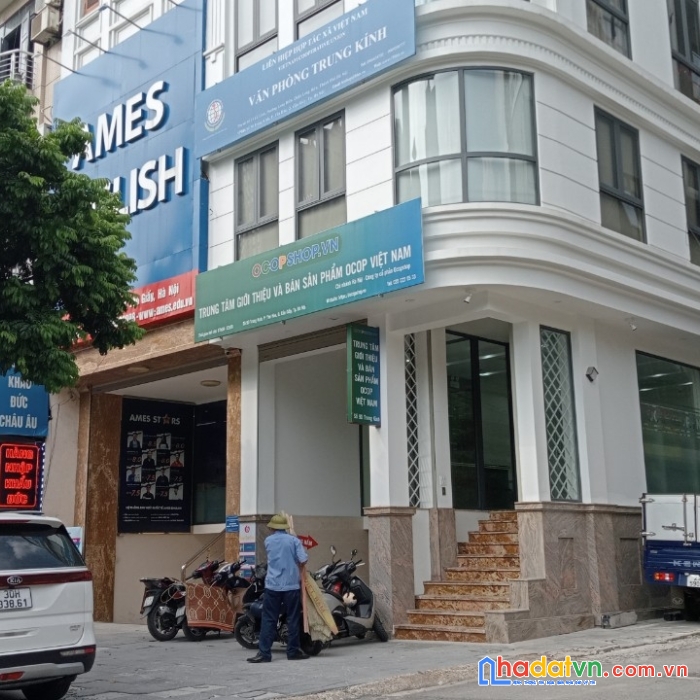98m2, trần duy hưng, cầu giấy, 8t, mt18m, lô góc giá 56tỷ.