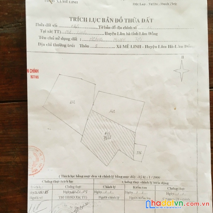 Đất ngộp - bán gấp lô đất đẹp vị trí đắc địa tại thôn 8, xã mê linh, huyện lâm hà, lâm đồng
