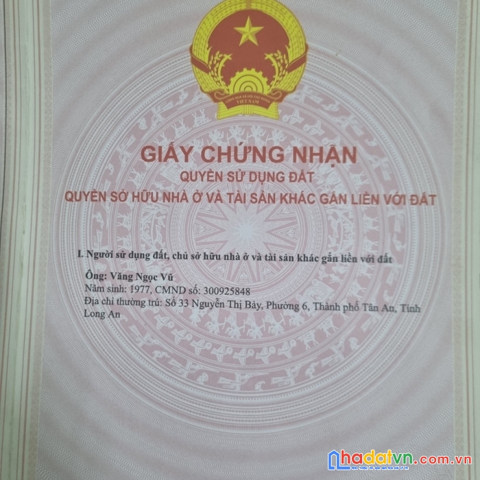 Bán nhanh lô đất đẹp tại thành phố tân an - long an