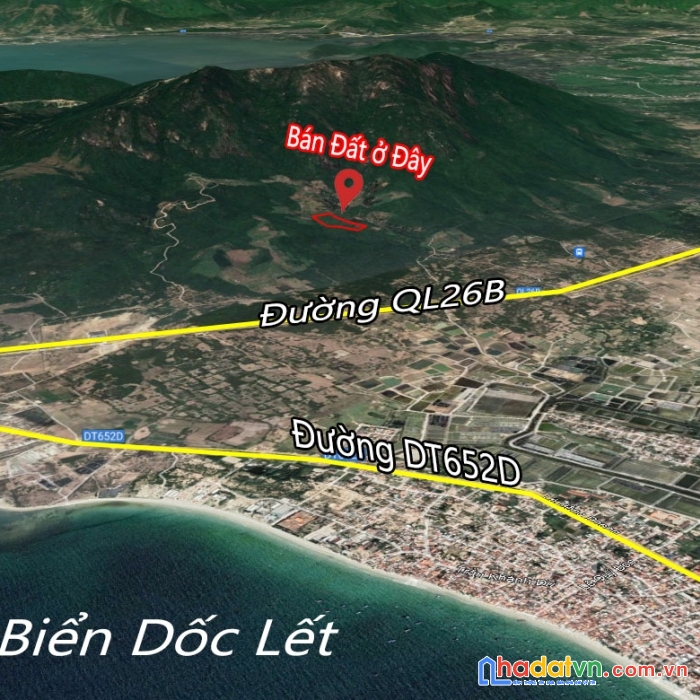Bán đất view biển dốc lết ninh hoà, nam vân phong cực đẹp 2,6ha
