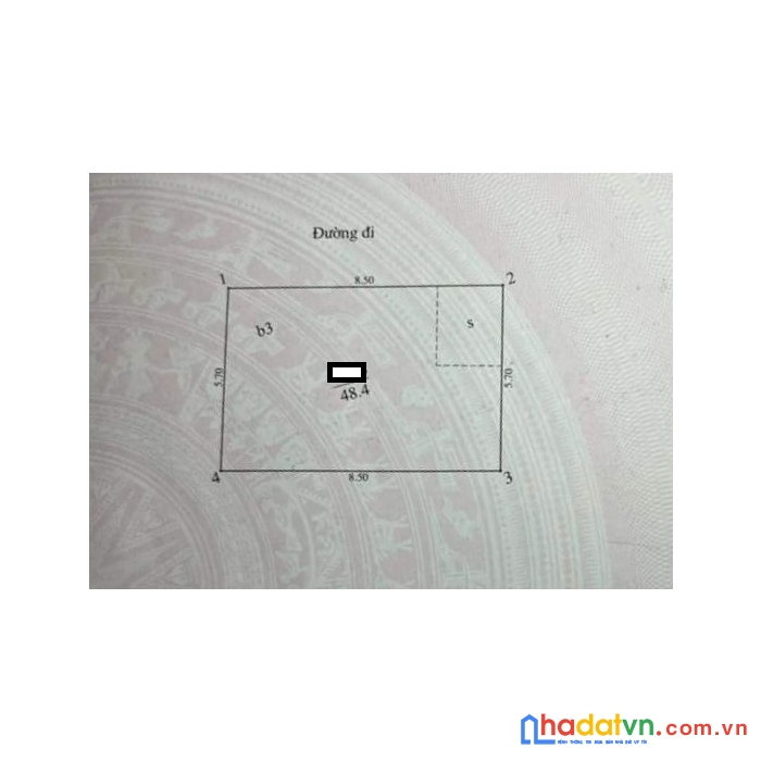 Bán nhà phố huỳnh thúc kháng, sổ phân lô dt48.4m2, mt8.5m. 0338080356