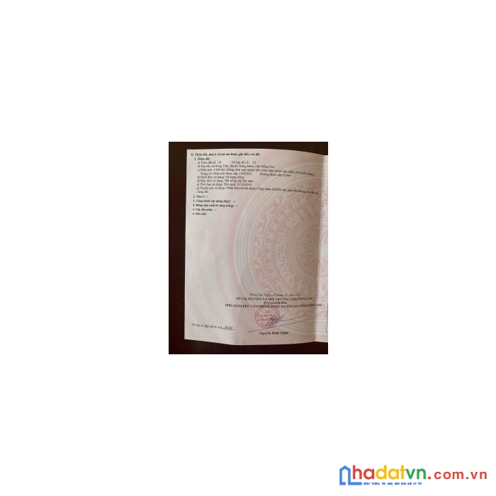 Chính chủ cần bán đất tại trảng bom, đồng nai.