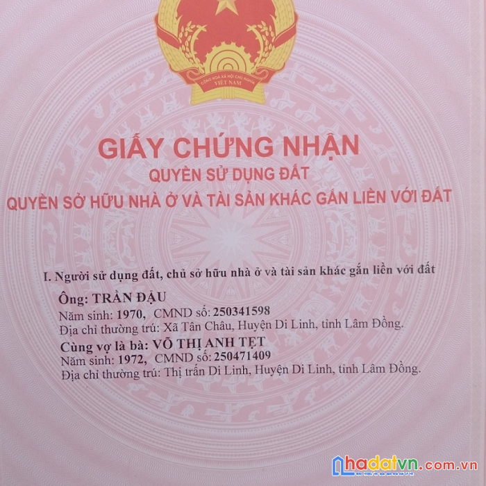 Hot !!! sở hữu ngay lô đất đẹp tại xã tân lâm, huyện di linh, lâm đồng