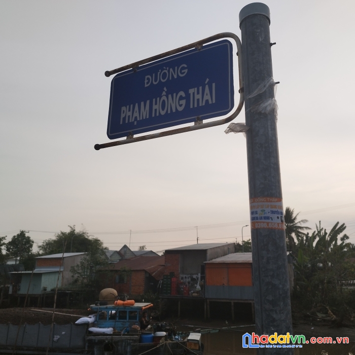 Bán đất mặt tiền view sông, phường tân quy đông, trung tâm làng hoa sa đéc