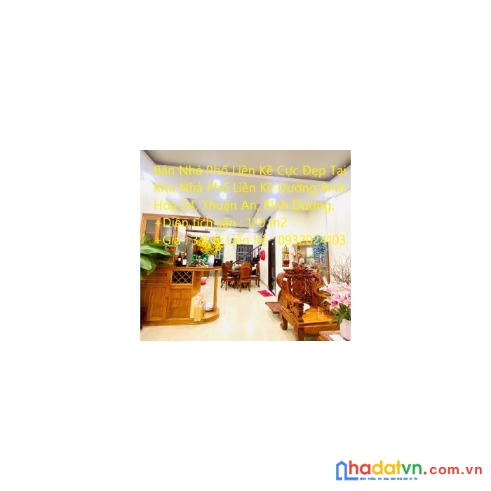 Bán nhà phố liền kề cực đẹp tại khu nhà phố liền kề đường bình hòa 24, thuận an, bình dương