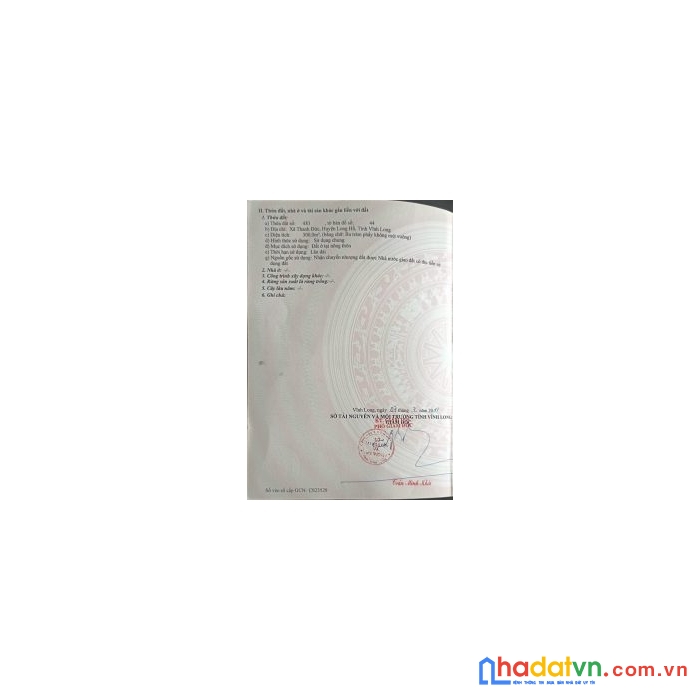 Cần bán đất vị trí đẹp tại vĩnh long