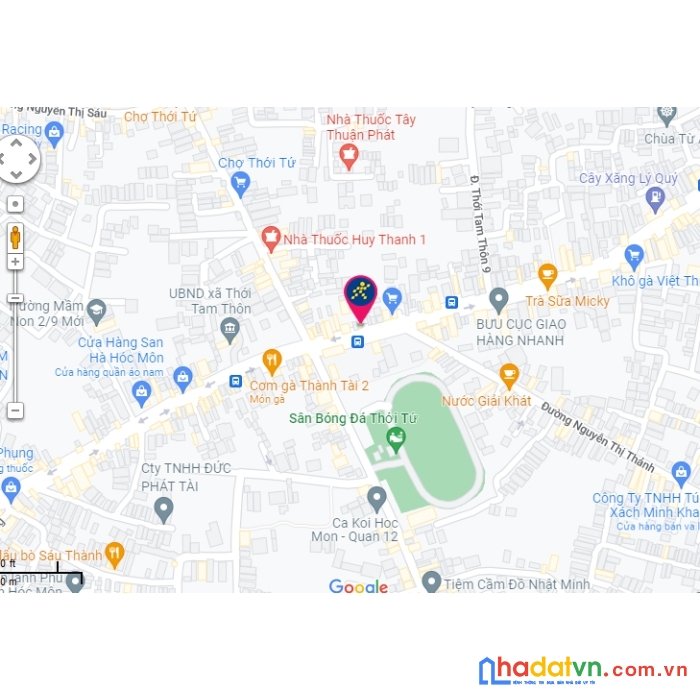 600m2 dt khủng 49 tỷ mặt tiền đặng thúc vịnh hóc môn