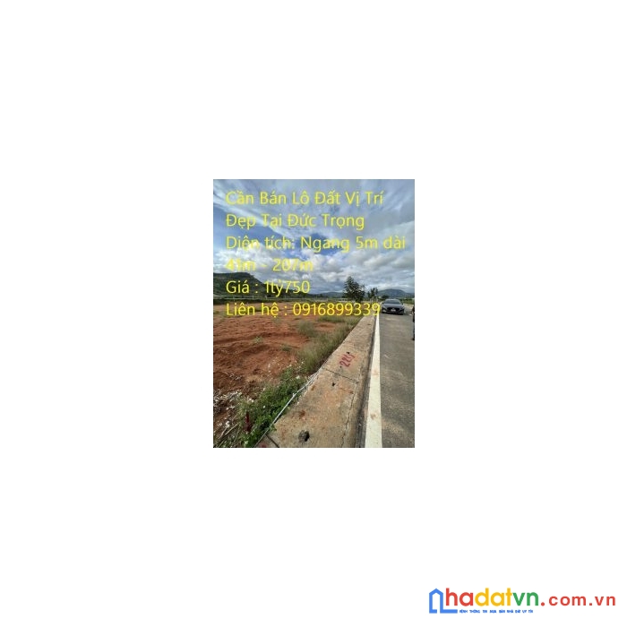 Cần bán lô đất vị trí đẹp tại đức trọng