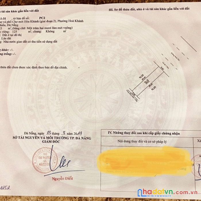 Sở hữu ngay lô đất tại phường hòa khánh bắc- quận liên chiểu- đà nẵng