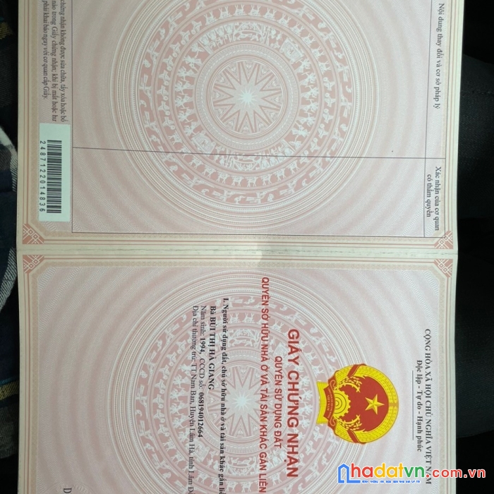 Bán nhanh lô đất  vị trí đắc địa tại thị trấn đinh văn, lâm hà, lâm đồng