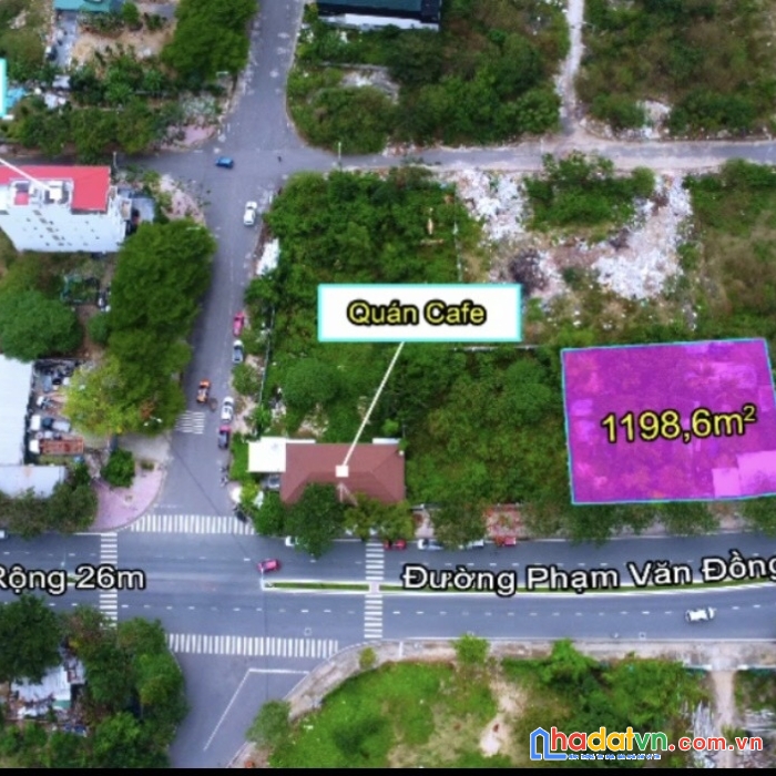 1198m2 mặt tiền đường phạm văn đồng - nha trang giá sập sàn chỉ 65 tr/m2