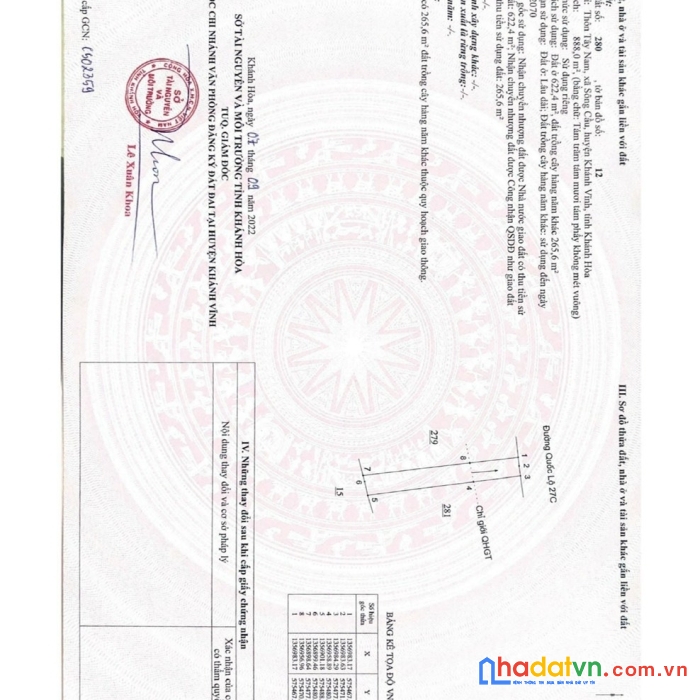 Cần bán gấp 500m2 đất thổ cư kcn sông cầu ql 27c  chỉ 8 tr/m2