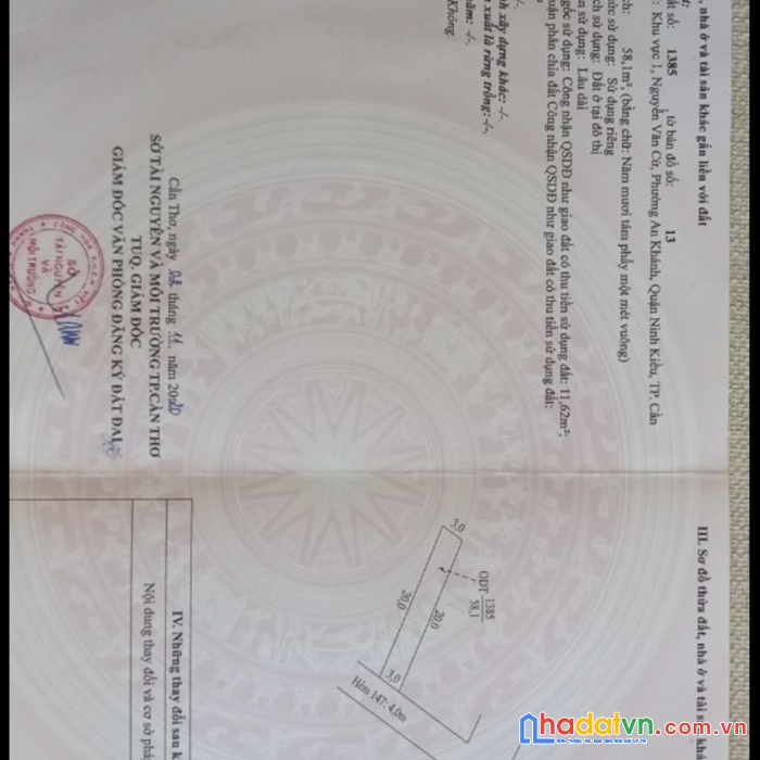 Sở hữu ngay lô đất đẹp vị trí đắc địa tại khu vực 1, nguyễn văn cừ, an khánh, ninh kiều, cần thơ