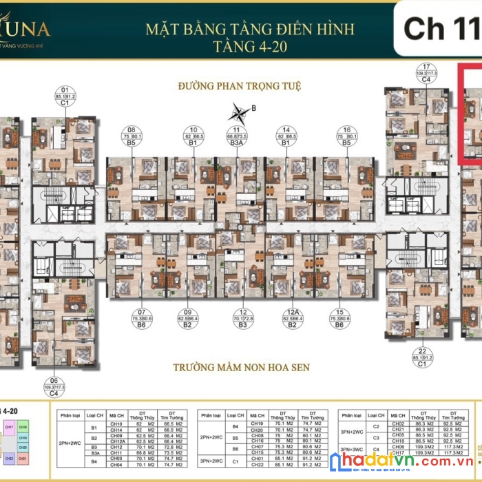 Chính chủ cần bán: ch 11-18 căn góc 3 ngủ 86.5m2 giá cắt lỗ chỉ 2.0xx tặng nội thất mới làm 300tr