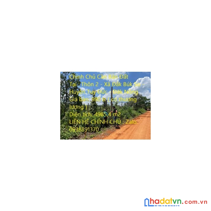 Chính chủ cần bán đất tại tuy đức, đăk nông