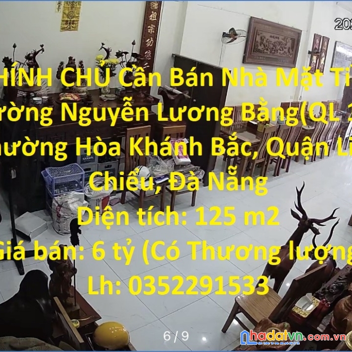 Chính chủ cần bán nhà mặt tiền đường nguyễn lương bằng(ql 1a)- tp đà nẵng