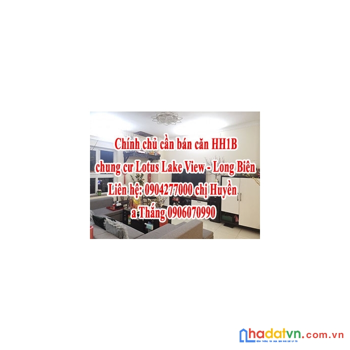 Chính chủ cần bán căn hh1b chung cư lotus lake view long biên 89m2