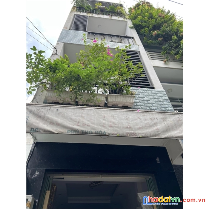 Bán nhà phú thọ hòa, tân phú – hẻm 8m thông, 4 tầng, 5 tỷ