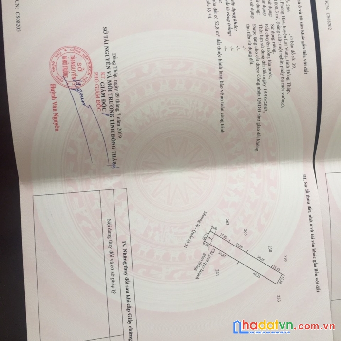 Chính chủ bán nền mặt tiền ql 54 tại phong hòa, lai vung, đồng tháp