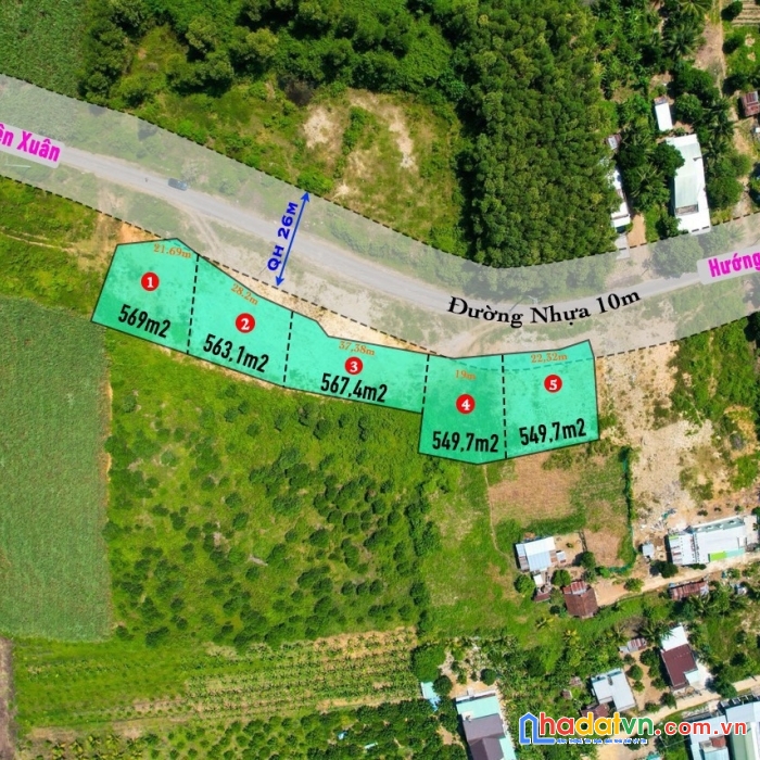 Đất diên khánh giá 2 triệu /lô khu biệt thự, liêm mập tv