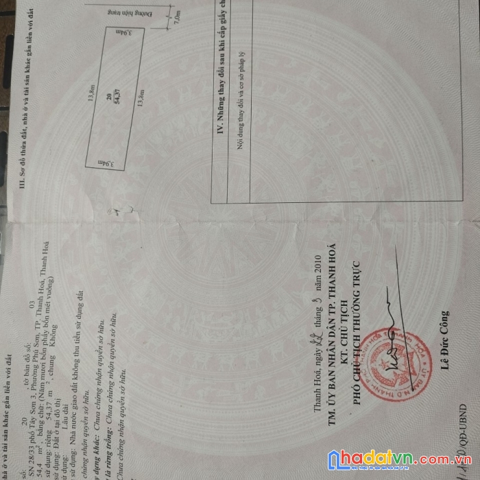 Cần bán gấp căn nhà  vị trí siêu đẹp siêu đắc địa tại tp. thanh hóa, tỉnh thanh hóa.