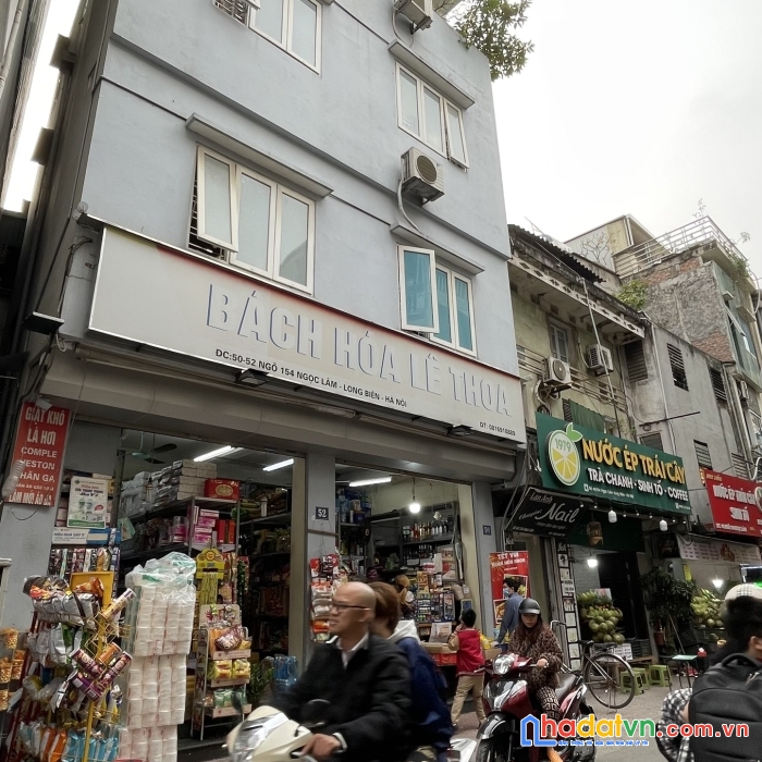 Bán nhà ngọc lâm, kinh doanh sầm uất tấp nập, 60m*5t, mt6.5m, 9 tỷ sáu