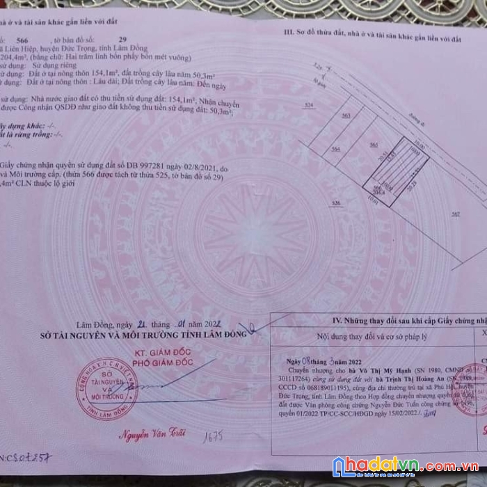 Cần bán gấp 4 lô đất liền kề tại cư xá, xã liên hiệp, huyện đức trọng, lâm đồng
