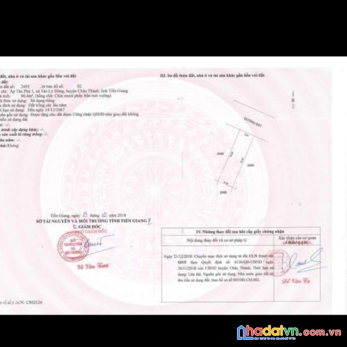 Sở hữu ngay lô đất vị trí đẹp tại châu thành - tiền giang