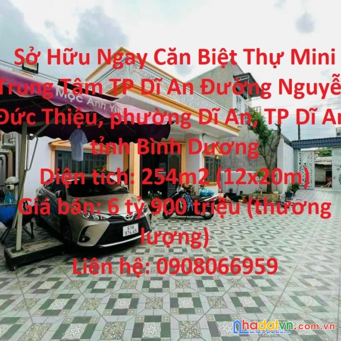 Sở hữu ngay căn biệt thự mini trung tâm tp dĩ an – giá cực ưu đãi