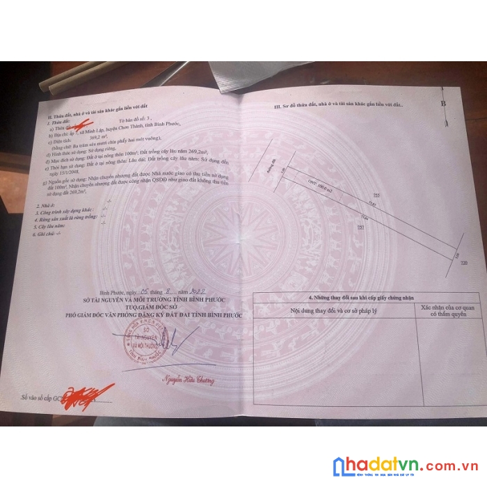 Chính chủ cần bán lô đất vị trí đẹp tại chơn thành, bình phước