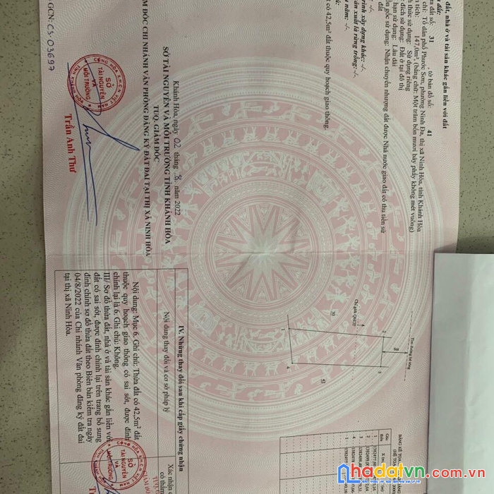 Bán đất phường nở hậu đẹp giá đổ nợ chỉ hơn 6tr ninh đa ninh hoà lh 0985451850 xuyên