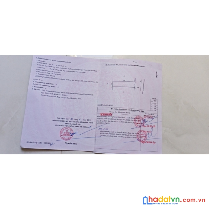 Chính chủ cần bán lô đất mặt tiền đường cao văn khánh, p. bùi thị xuân, tp quy nhơn, bình định