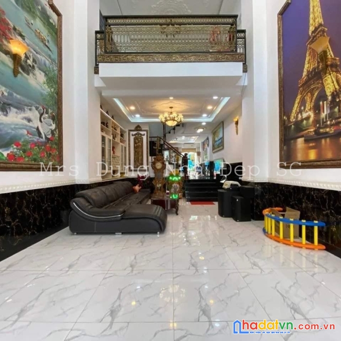 Nhà đẹp ngang 5.2m hxh nguyễn oanh,phường 17, gò vấp,  99m2, 3 tầng, gần chợ an nhơn, kd tốt, 8.9