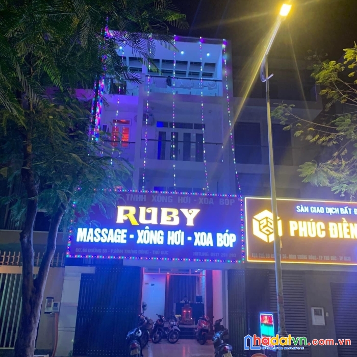 Chính chủ sang cơ sở massage đang hoạt động , mt 68 đường 56,  f .bình trưng đông , quận 2 , tel :