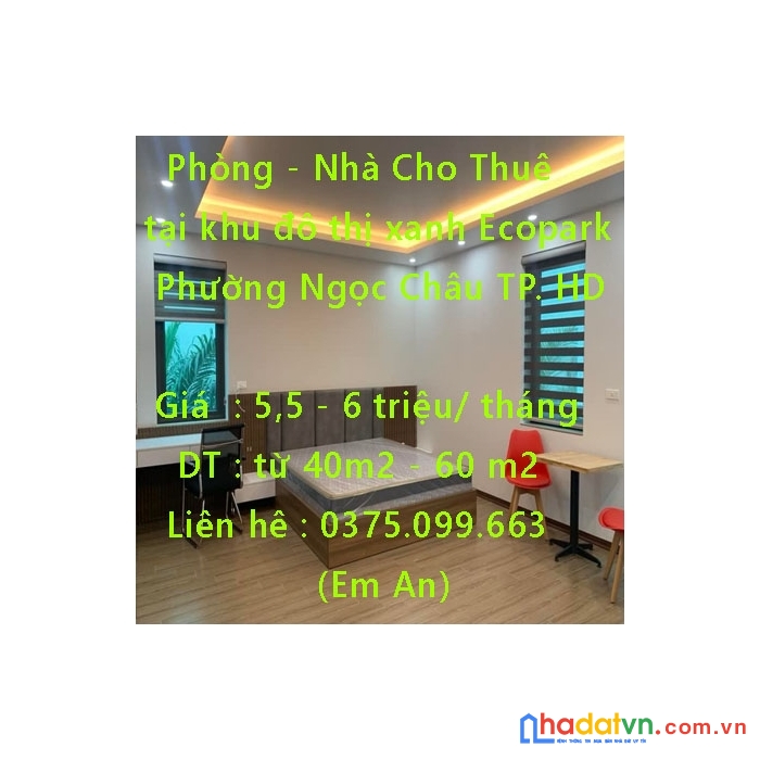 Phòng - nhà cho thuê, chỉ từ 4tr/ tháng. tại ecopark hải dương