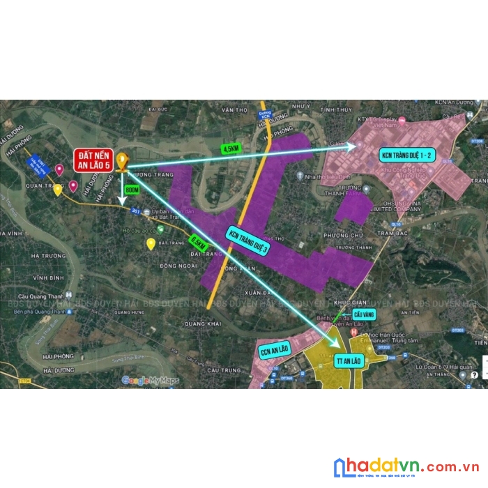 Bán lô đất tại bát trang an lão (sát kcn tràng duệ mở rộng)