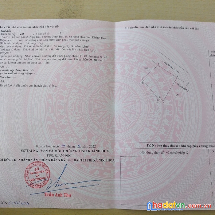 Bán lô đất tặng nhà cấp 4 phường ninh hải cách biển dốc lết 50m thuộc khu kinh tế vân phong