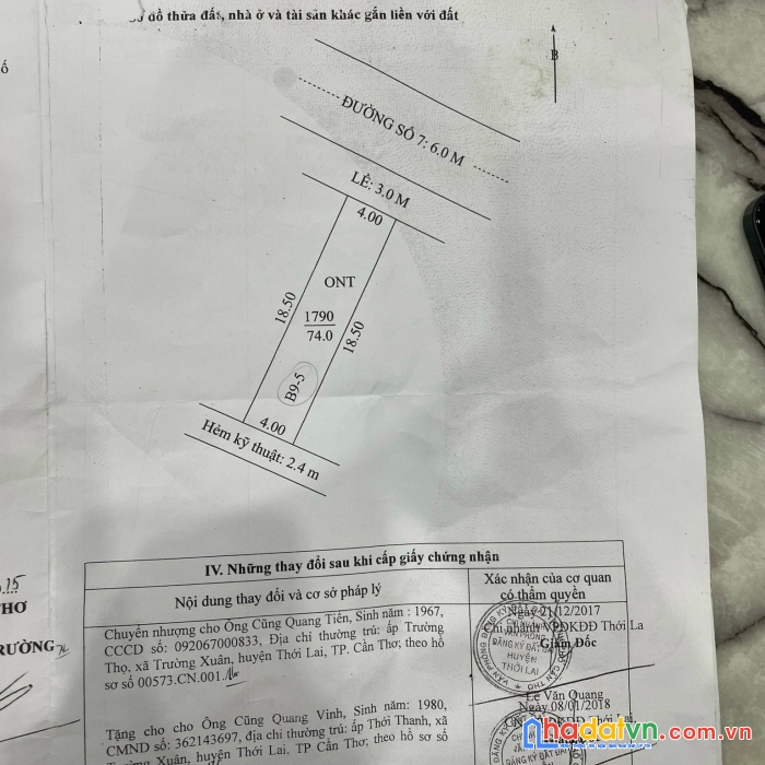 Cần bán gấp nền chợ khu thương trường xuân, thới lai, cần thơ, giá siêu rẻ 2,8 tỷ/ nền