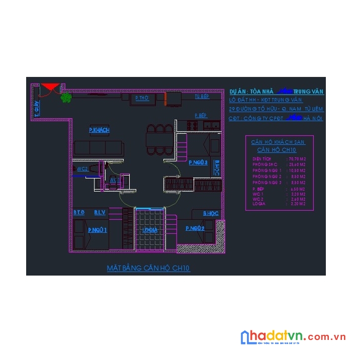 Chính chủ cần bán căn hộ 40 năm, dự án mhd trung văn, số 29 đường tố hữu, p. trung văn. nam từ