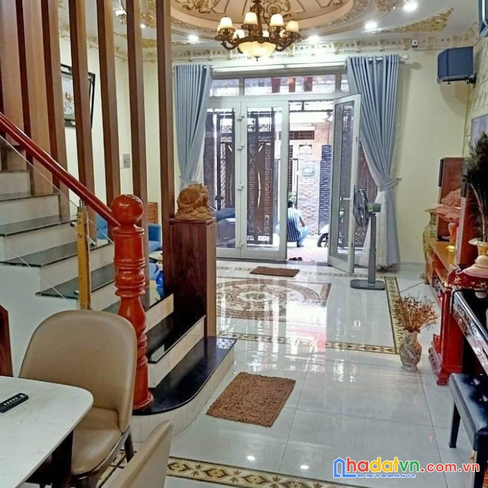 Nhà hiếm nguyễn oanh, 112m² (4.5x25), 4 tầng đẹp, hxt thông, sát chợ căn cứ, 12.2 tỷ.