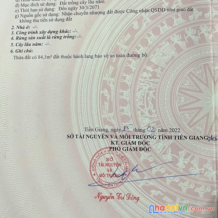 Sở hữu ngay lô đất đẹp tại ấp hưng hòa, xã long vĩnh, huyện gò công tây, tiền giang