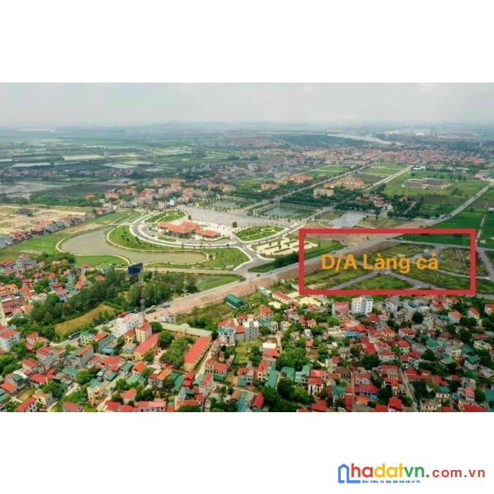 Bán lô đất dự án làng cả, hướng đông nhìn vườn hoa, giá công khai 2 tỷ