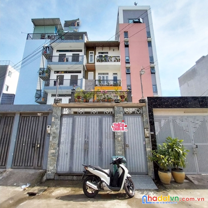 Dòng tiền hơn 40 triệu tháng - dt.157m2, ngang 5m, 4 tầng, 12 phòng luôn full - ngay đh nguyễn tất