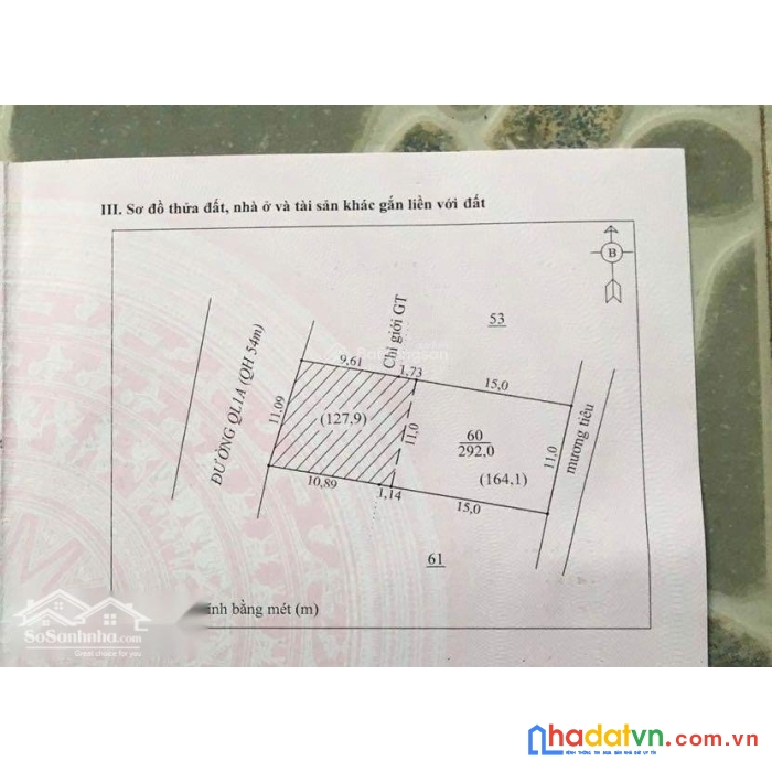 Chính chủ bán lô đất đẹp, vuông vức bám mặt tiền đường quốc lộ 1a, xã diễn an, diễn châu, nghệ an